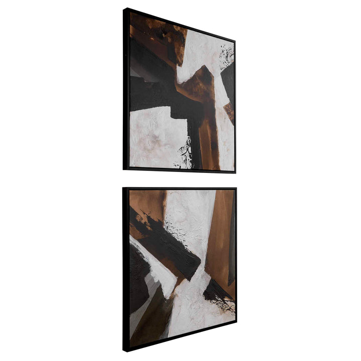 Tactile Inspiration Framed Abstract Art Set of 2 Accessories Uttermost