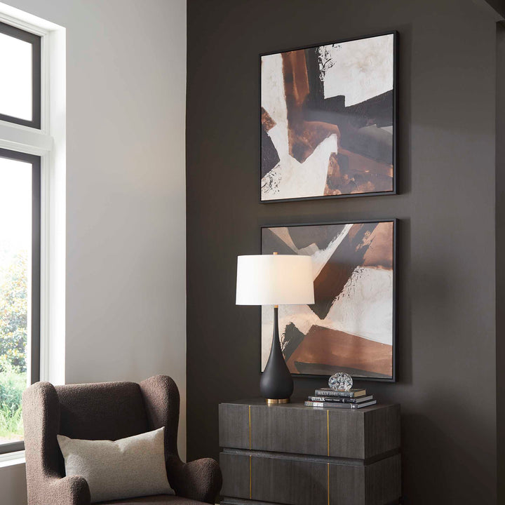 Tactile Inspiration Framed Abstract Art Set of 2 Accessories Uttermost