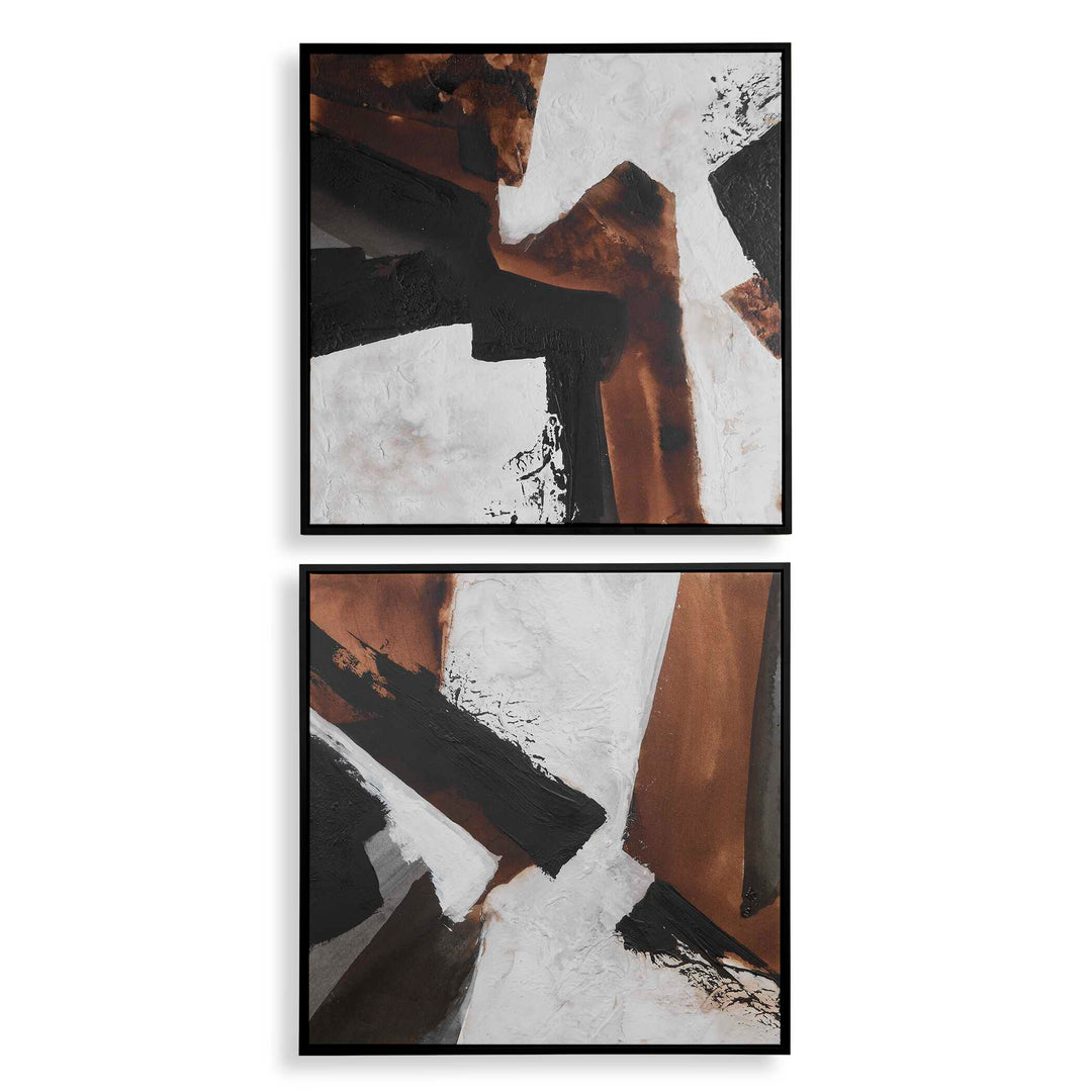 Tactile Inspiration Framed Abstract Art Set of 2 Accessories Uttermost