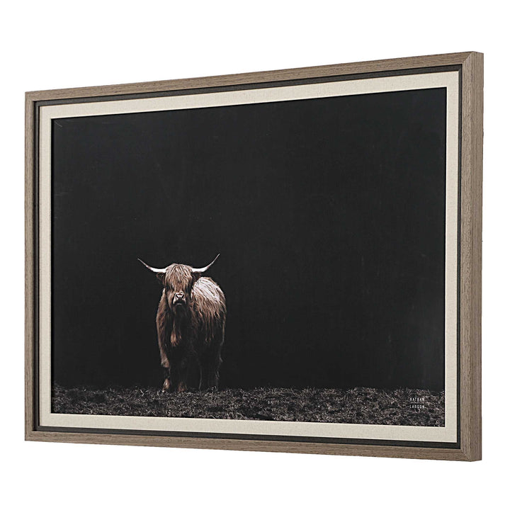 King Of The Hill Framed Bovine Print Accessories Uttermost