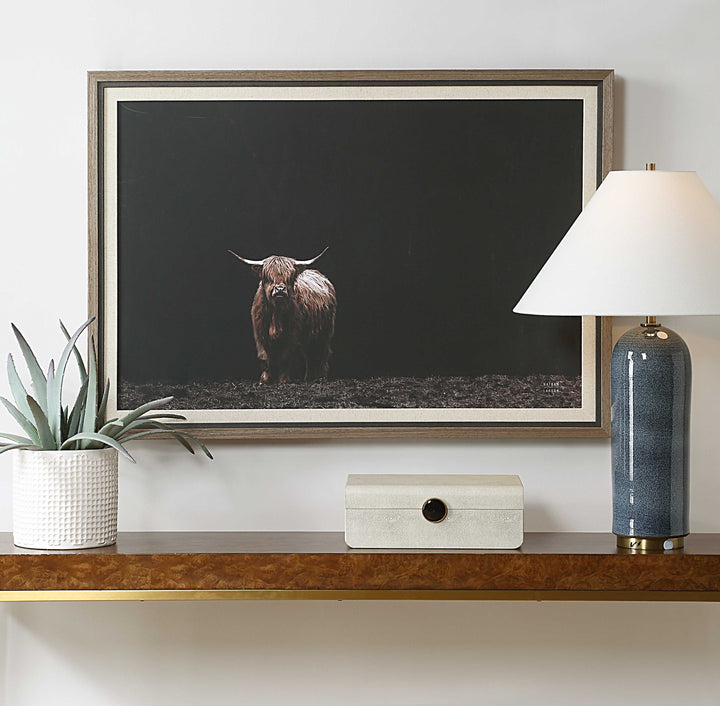 King Of The Hill Framed Bovine Print Accessories Uttermost