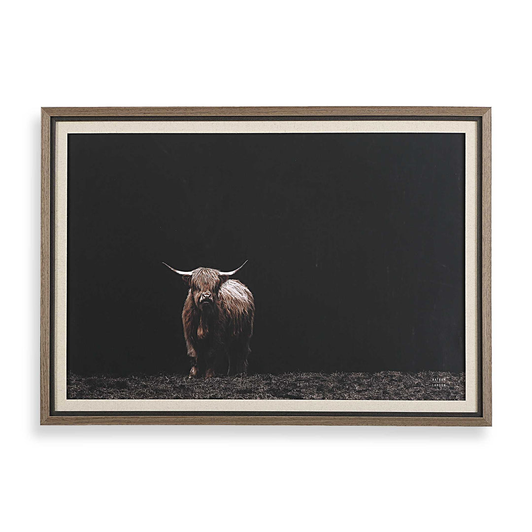 King Of The Hill Framed Bovine Print Accessories Uttermost