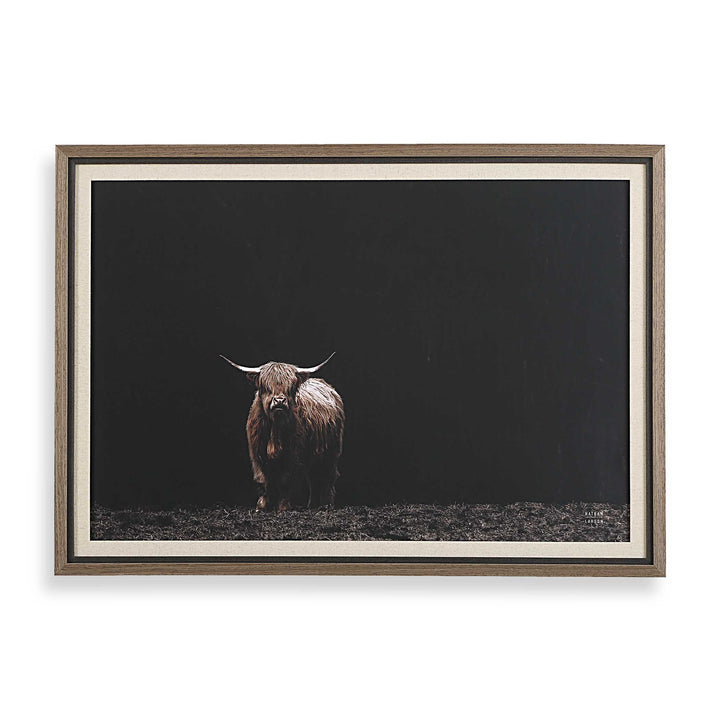 King Of The Hill Framed Bovine Print Accessories Uttermost
