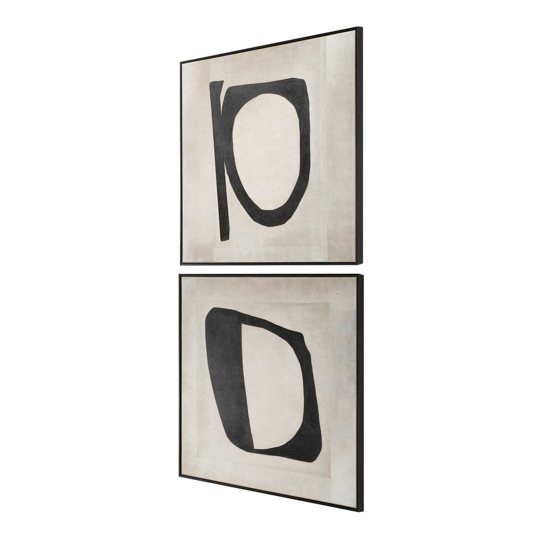 Characters Abstract Art Set of 2 Accessories Uttermost