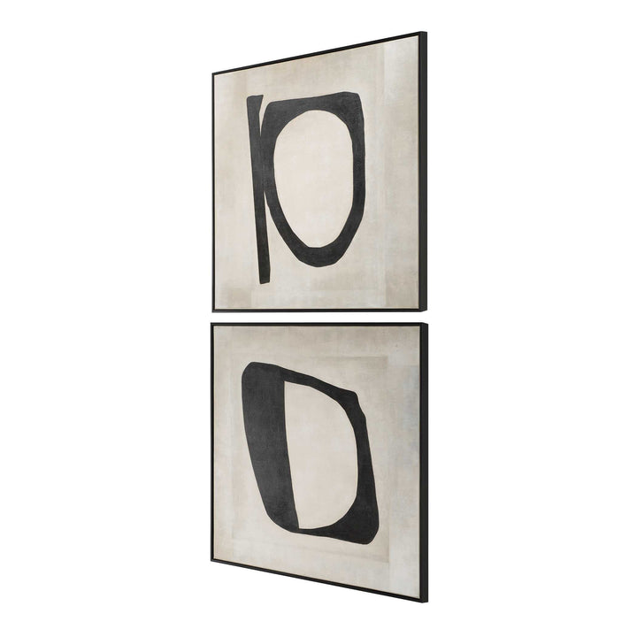 Characters Abstract Art Set of 2 Accessories Uttermost