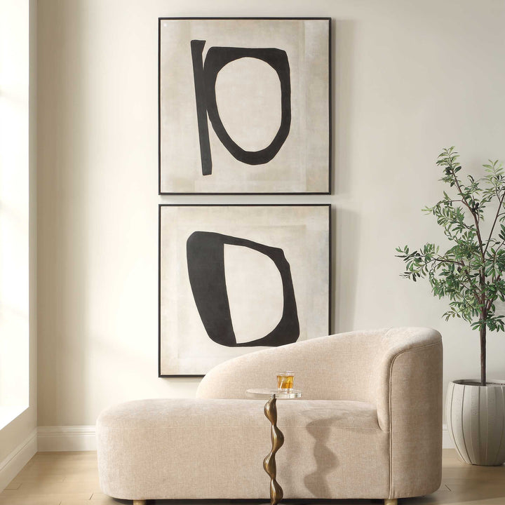 Characters Abstract Art Set of 2 Accessories Uttermost