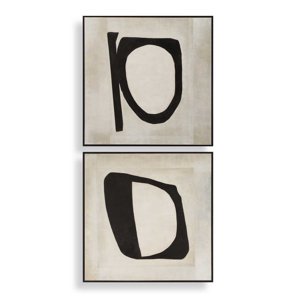Characters Abstract Art Set of 2 Accessories Uttermost