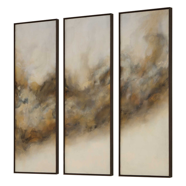 Smoke Break Hand Painted Modern Art Set of 3 Accessories Uttermost