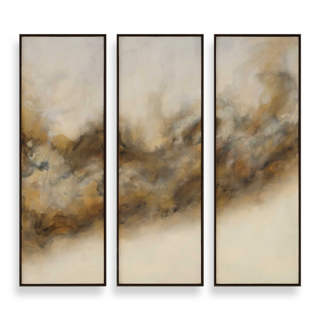 Smoke Break Hand Painted Modern Art Set of 3 Accessories Uttermost