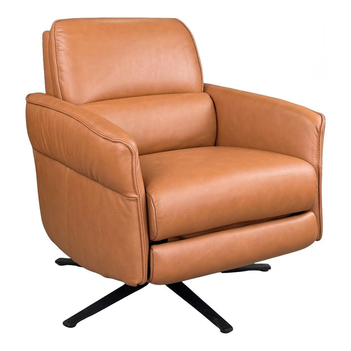 Aura Swivel Recliner Living Room Himolla Cognac
