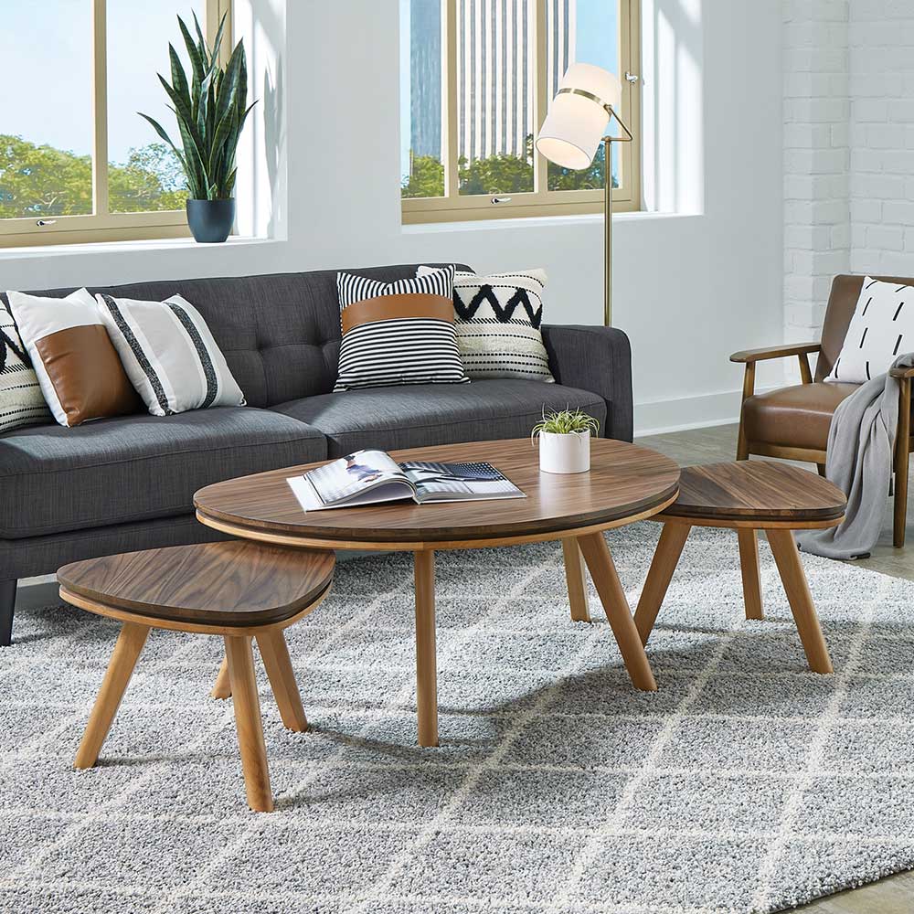Addi Low Cocktail Table Living Room Whittier Wood