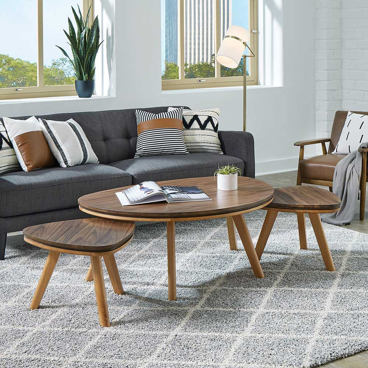 Addi Low Cocktail Table Living Room Whittier Wood
