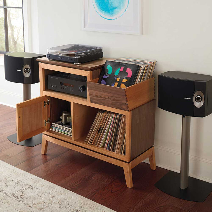 Addison 38" Vinyl Record Station Living Room Whittier Wood