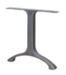 Arched steel dining table base