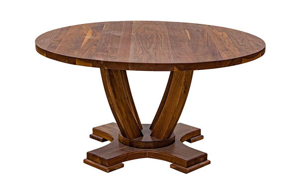 Avery wood dining table base