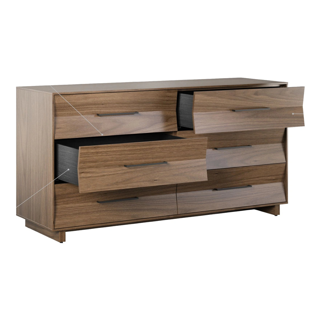 KAVA Bedroom 9686 6-Drawer Dresser Bedroom BDI
