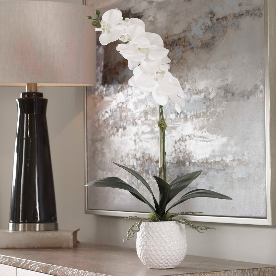 Cami White Orchid Accessories Uttermost