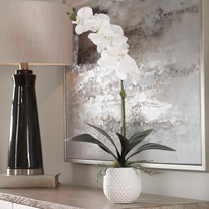Cami White Orchid Accessories Uttermost