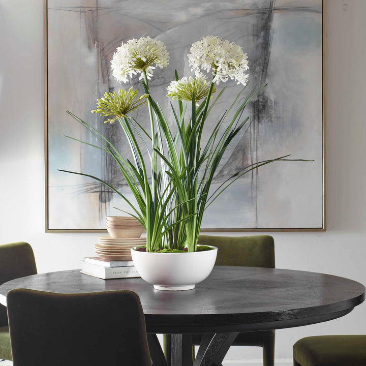 Purity Agapanthus Centerpiece Accessories Uttermost