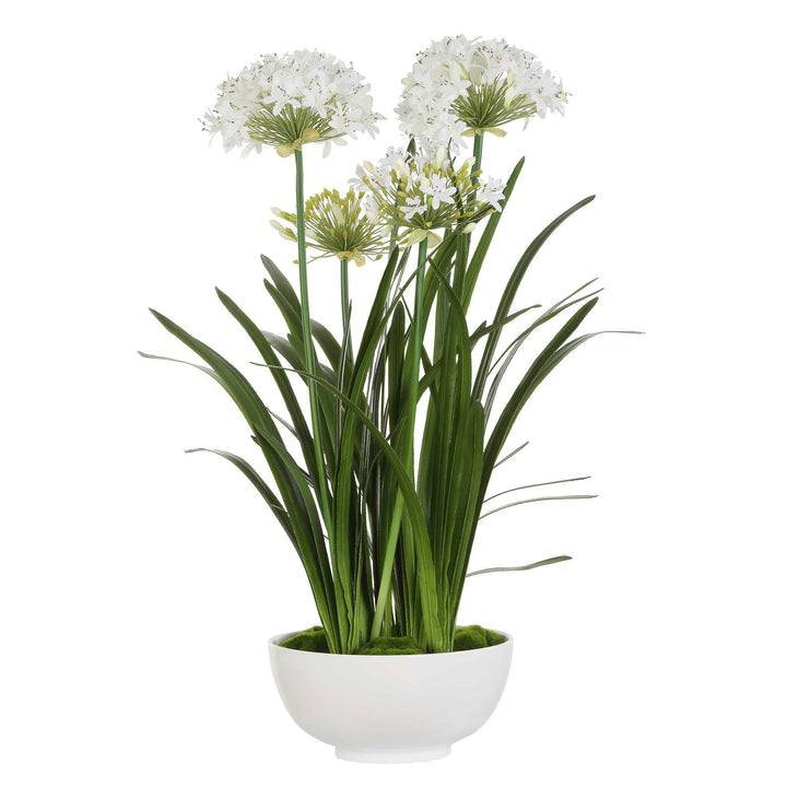 Purity Agapanthus Centerpiece Accessories Uttermost