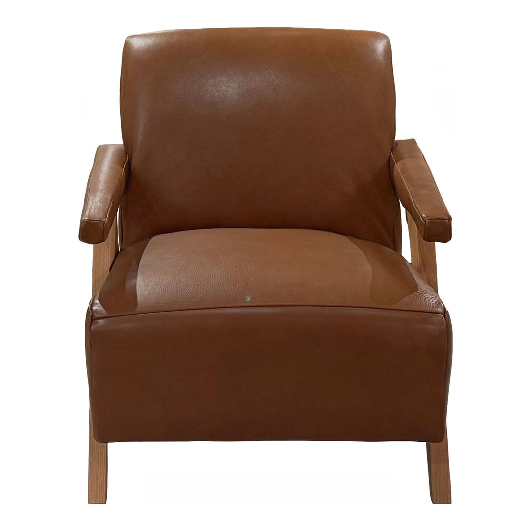 Brynne Leather Accent Chair Living Room Jonathan Louis