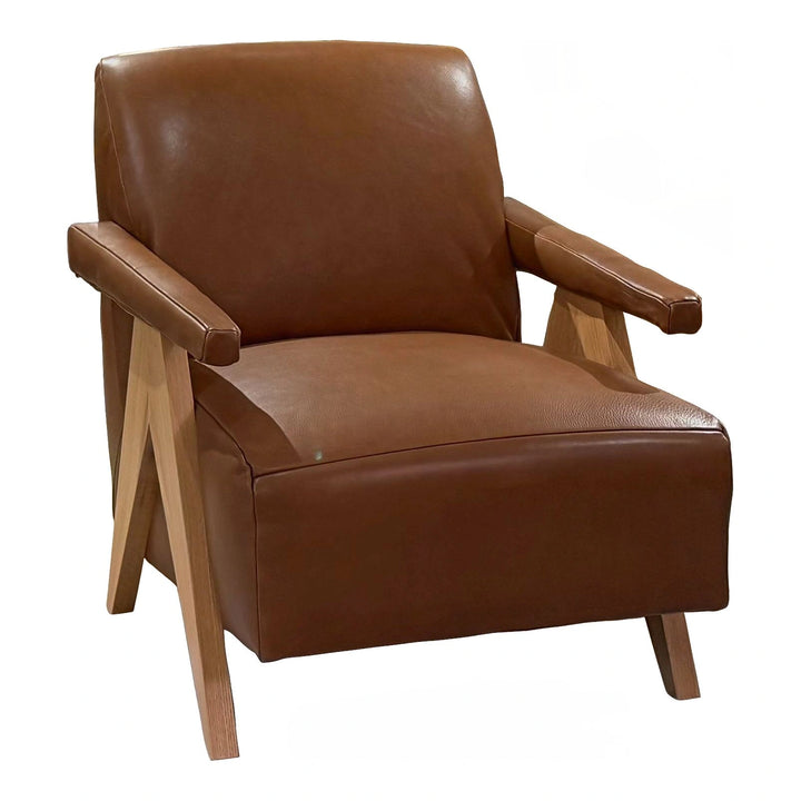 Brynne Leather Accent Chair Living Room Jonathan Louis