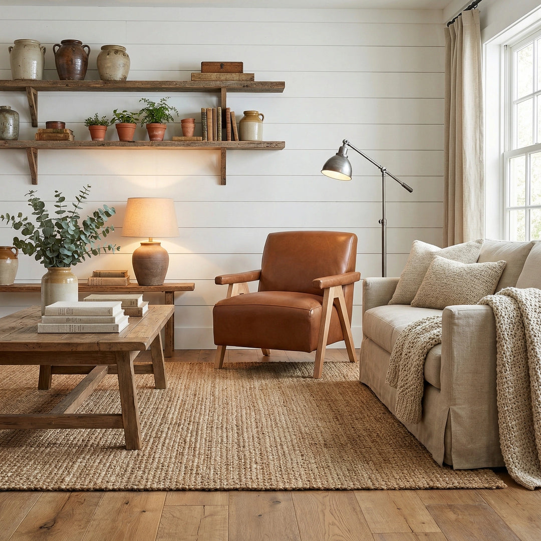 Brynne Leather Accent Chair Living Room Jonathan Louis