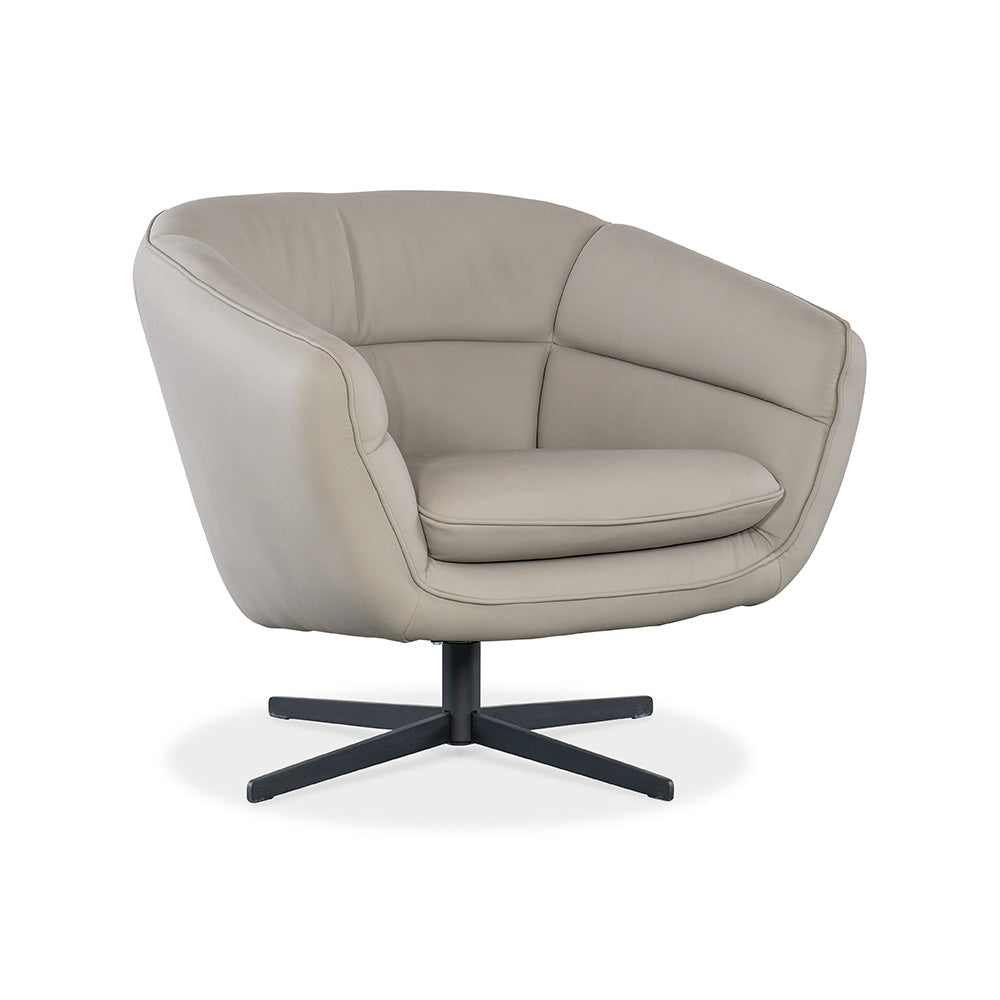 Mina Swivel Chair, Buckskin Beige Living Room Hooker Furniture   