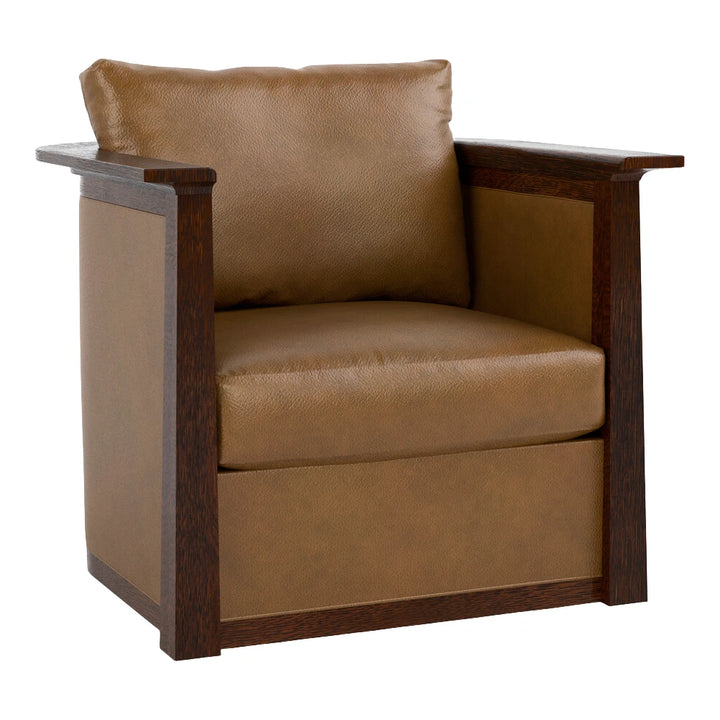 Park Slope Swivel Chair Living Room Stickley Leather Centennial
