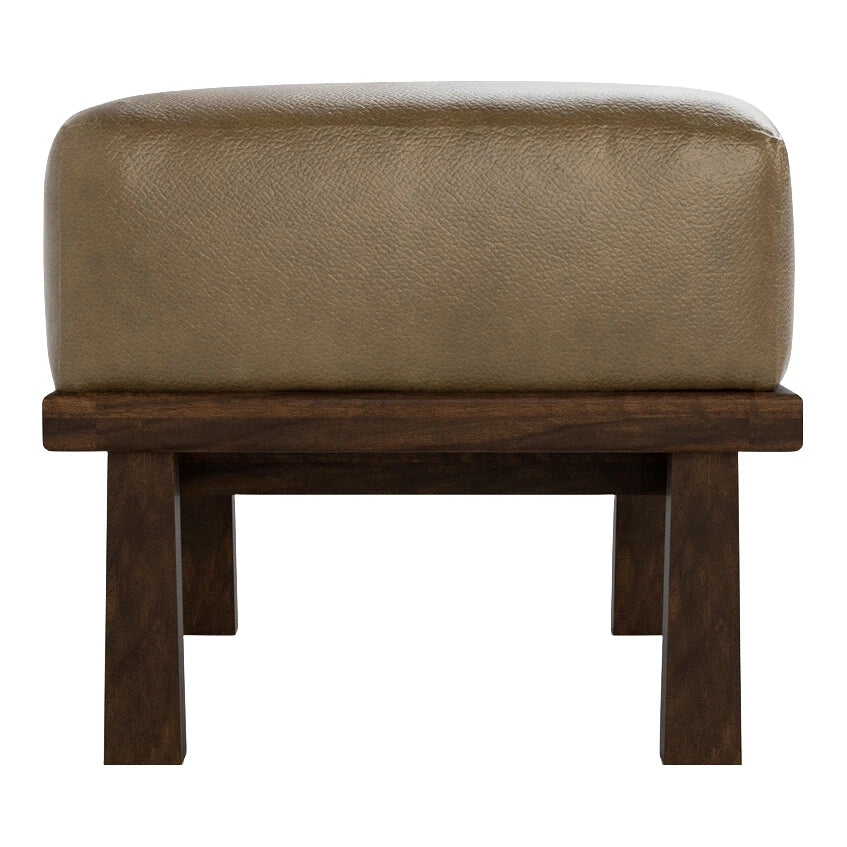 Hudson Valley Wood-Frame Ottoman Living Room Stickley