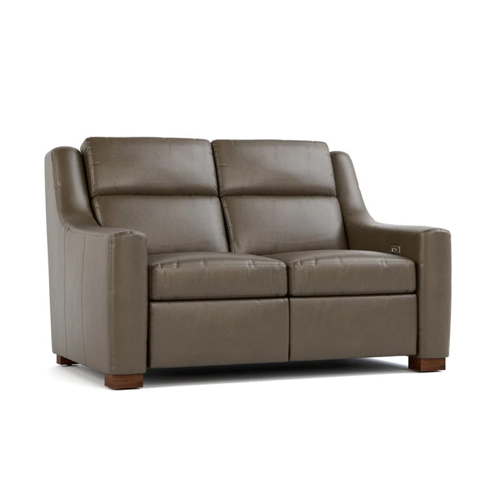 Hawley Power Motion Loveseat Living Room Stickley Futuro Gray  