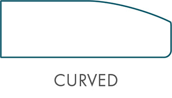 curved edge dining table top icon
