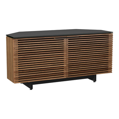 Corridor Media 8175 Corner Media Cabinet Media Console BDI Natural Walnut