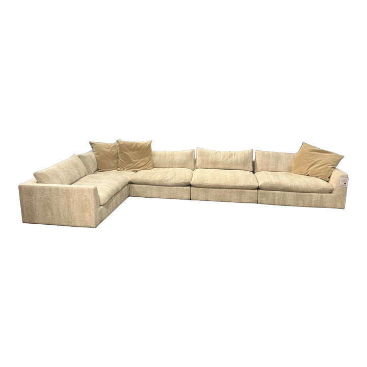 Espen 5 Piece Sectional with 3 Pillows Living Room American Leather