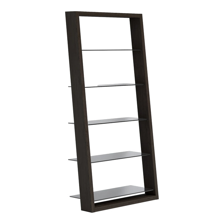 Eileen 5166 Leaning Shelf Living Room BDI Charcoal Stained Ash