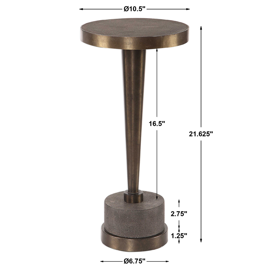Masika Bronze Accent Table Living Room Uttermost