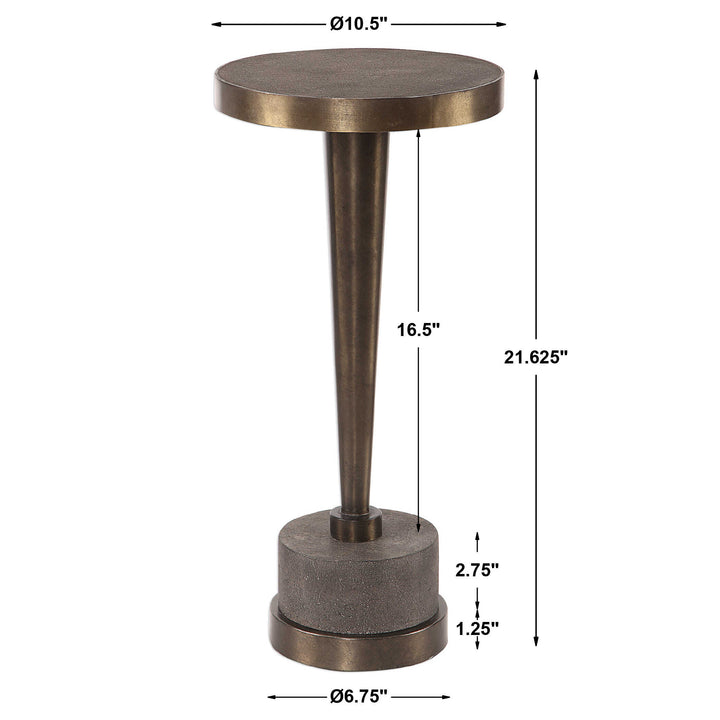 Masika Bronze Accent Table Living Room Uttermost