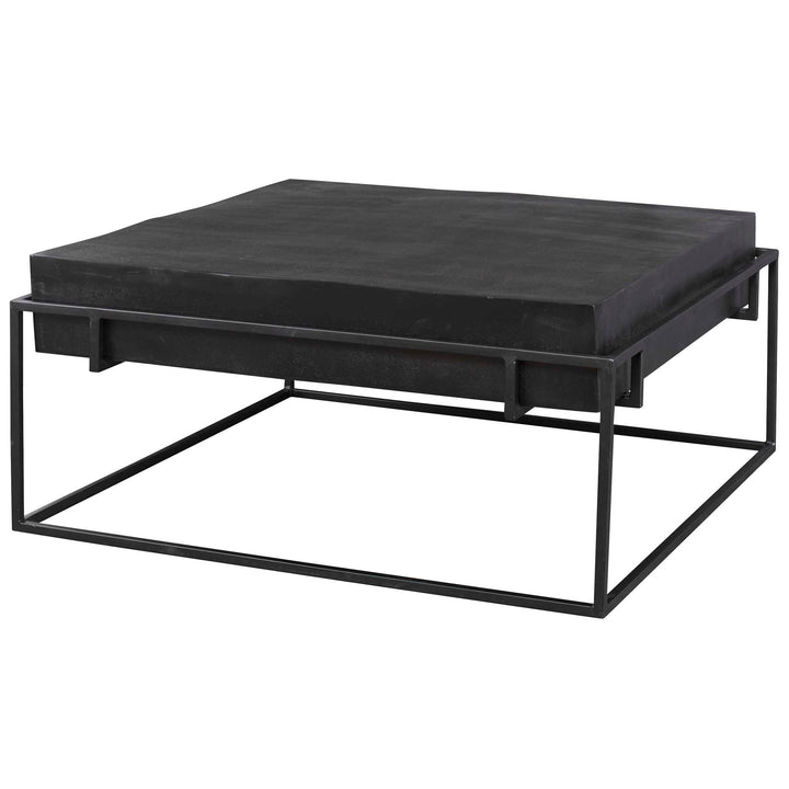 Telone Modern Black Coffee Table Living Room Uttermost