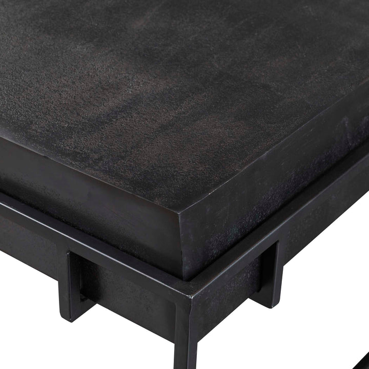 Telone Modern Black Coffee Table Living Room Uttermost