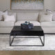 Telone Modern Black Coffee Table Living Room Uttermost