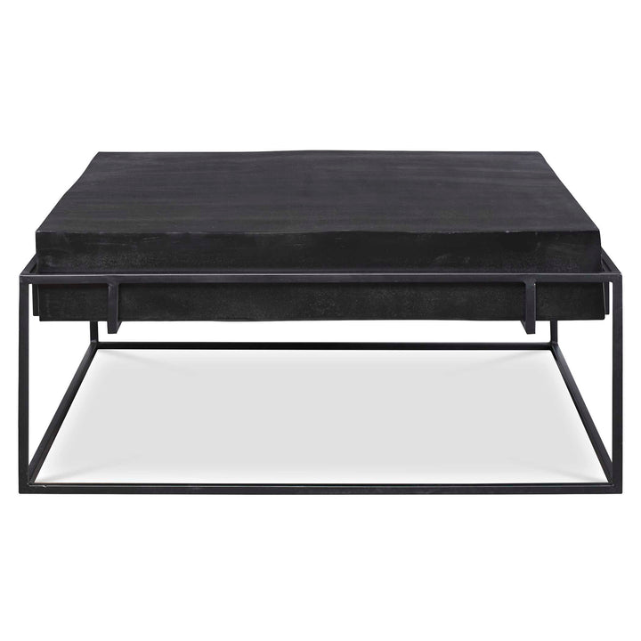 Telone Modern Black Coffee Table Living Room Uttermost