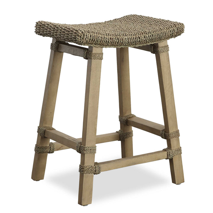 Everglade Sea Grass Counter Stool Living Room Uttermost