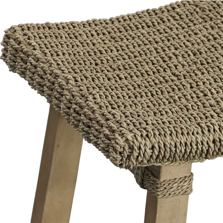 Everglade Sea Grass Counter Stool Living Room Uttermost