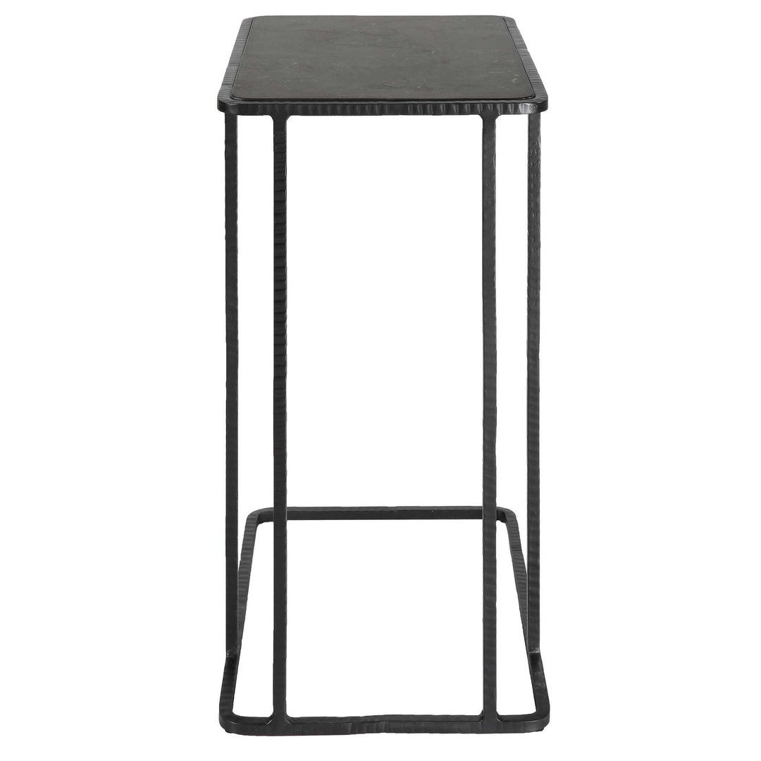 Cavern Stone & Iron Accent Table Living Room Uttermost