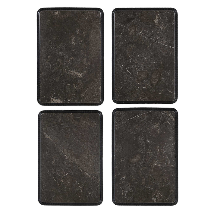 Cavern Stone & Iron Accent Table Living Room Uttermost