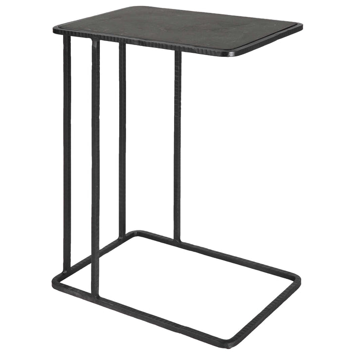 Cavern Stone & Iron Accent Table Living Room Uttermost