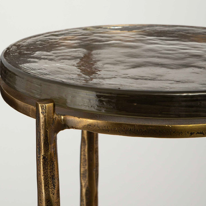 Eternity Brass Accent Table Living Room Uttermost