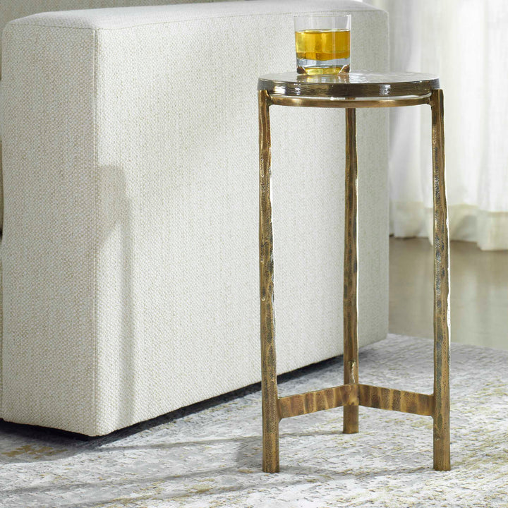 Eternity Brass Accent Table Living Room Uttermost