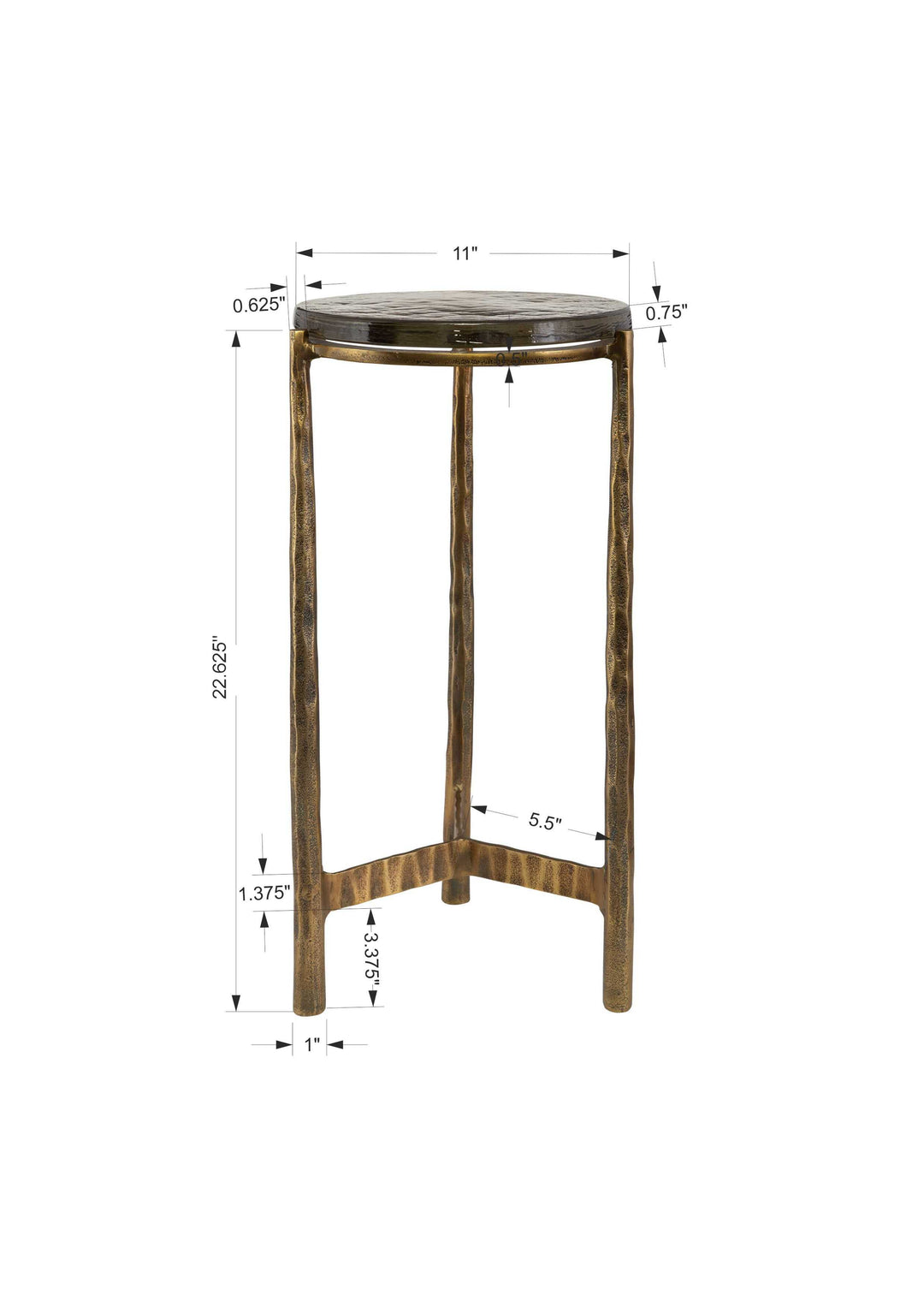 Eternity Brass Accent Table Living Room Uttermost