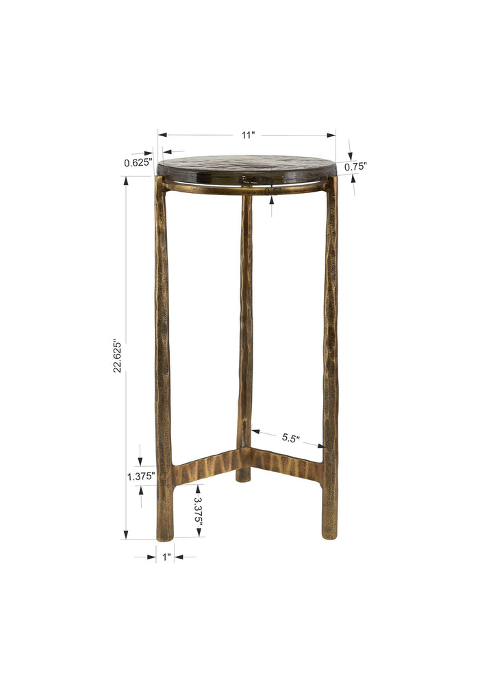 Eternity Brass Accent Table Living Room Uttermost